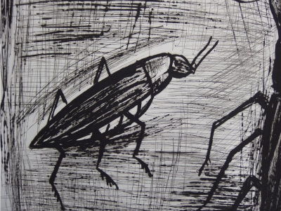 Bernard BUFFET - Lucane et scarabée, Gravure originale signée 2