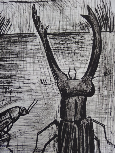 Bernard BUFFET - Lucane et scarabée, Gravure originale signée 2