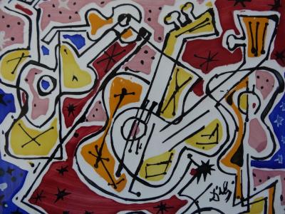 Salvador DALI (dopo) - Chitarre spagnole, 1954, Ceramica originale firmata 2