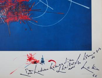 Georges MATHIEU - Symbole, 1966, Dessin original à l’encre signé 2