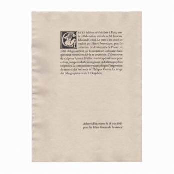 Aristide MAILLOL - Jeanne profil gauche, Lithographie 2