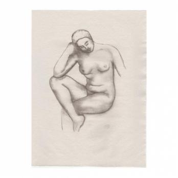 Aristide MAILLOL  - Jeanne assise, Lithographie 2