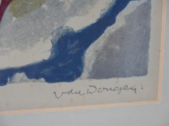 Kees VAN DONGEN - Chevaux célestes, 1955, Gravure signée 2