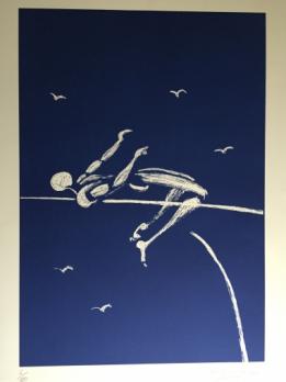 Jérôme MESNAGER - Saut en hauteur, 2014, Lithographie 2