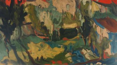 Chaïm SOUTINE - Vue de Cagnes sur Mer, Lithographie signée 2