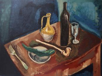 Chaim SOUTINE - Table à la pipe, Lithographie signée 2