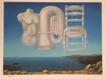 René MAGRITTE (d’après) - Le Temps Menaçant - Lithographie 2