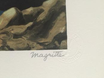 René MAGRITTE (d’après) - Le Temps Menaçant - Lithographie 2
