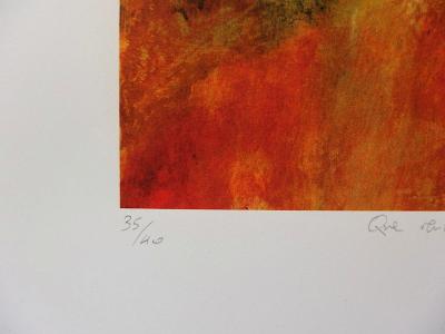 S. LANDER: Que vent d’ange souffle - Original signed lithograph 2