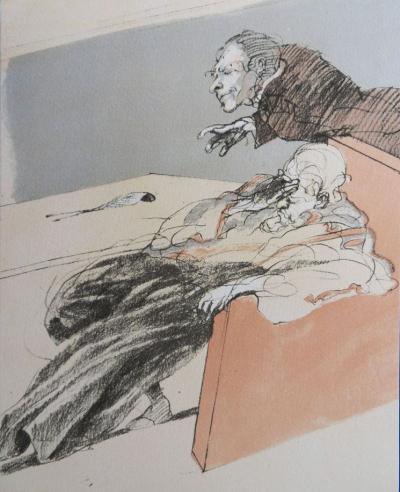 Claude WEISBUCH - Le sournois, 1984 - Lithographie originale 2