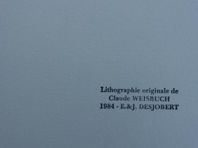 Claude WEISBUCH : Portrait de Goethe, 1984 - Lithographie originale 2