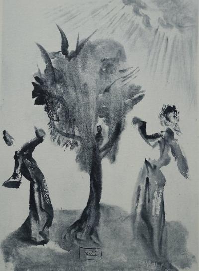 Salvador DALI : L’arbre - Gravure Originale signée et référencée, 1963 2