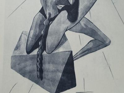 Salvador DALI : ENFER 5 - Minos - Gravure originale signée et référencée, La Divine Comédie 2