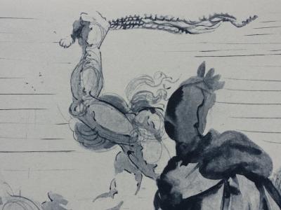Salvador DALI : ENFER 15 - Les margelles du Phlégéton - Gravure originale 2