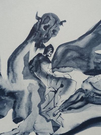 Salvador DALI : ENFER 17 - Les usuriers - GRAVURE originale signée #DIVINE COMEDIE 2