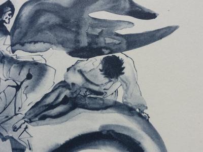Salvador DALI : ENFER 17 - Les usuriers - GRAVURE originale signée #DIVINE COMEDIE 2