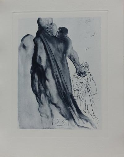 Salvador DALI : PURGATOIRE 5 - Reproches de Virgile - Gravure originale signée, 1963 2
