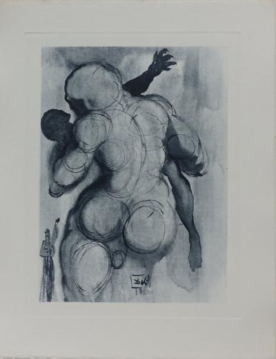 Salvador DALI : Etreinte - Gravure originale signée, 1963 2