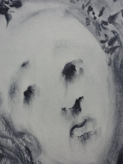 Salvador DALI : Purgatoire 10 - Le Visage de Virgile - Gravure originale signée, 1963 2