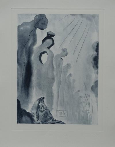 Salvador DALI : PURGATOIRE 13 - La seconde corniche - Gravure originale signée, 1963 2