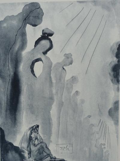 Salvador DALI : PURGATOIRE 13 - La seconde corniche - Gravure originale signée, 1963 2