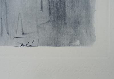 Salvador DALI : Dans la fumée  - Gravure originale signée, 1963 2