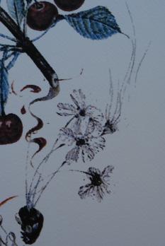 Salvador DALI (d’après) : Flordali - Cerises Pierrot - Lithographie en édition limitée 800ex, 1979 2