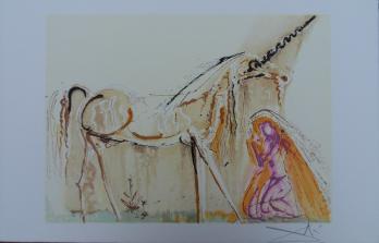 Salvador DALI - La Licorne - Lithographie signée / numérotée 600ex 2