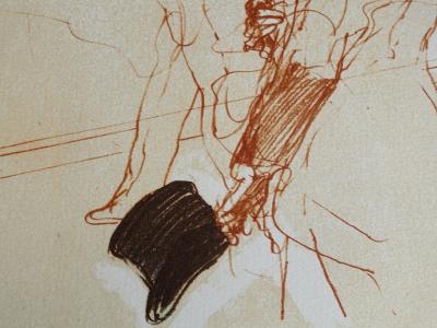Claude WEISBUCH - Le discours, 1984 - Lithographie originale 2