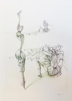 Hans BELLMER - Oeillades ciselées 11, 1972, Eau-forte et aquatinte signée 2