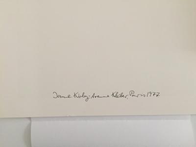 Helmut NEWTON - Jane Kirby, Avenue Kleber, Paris, 1980 - Photolithographie 2