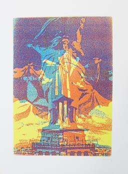 Pol BURY - Statue de la liberté 4, 1987, Sérigraphie signée 2