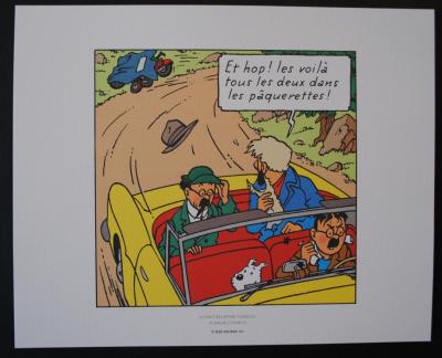 Hergé (d’après) -  Tintin : L’affaire Tournesol  - Trois lithographies Ex Libris, 2011 2