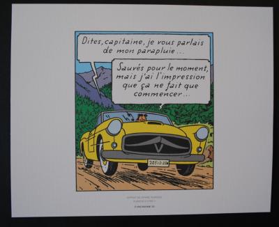 Hergé (d’après) -  Tintin : L’affaire Tournesol  - Trois lithographies Ex Libris, 2011 2