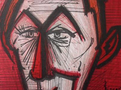 Bernard BUFFET - Le Clown rouge, 1967 - Lithographie originale signée 2