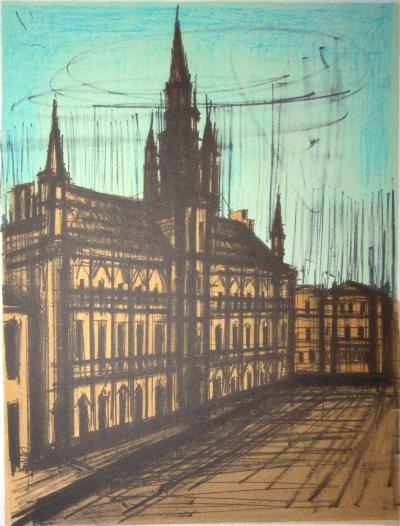 Bernard BUFFET (d’après)  - Monuments de Paris, 1967 - 3 lithographies 2