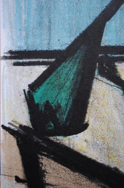Bernard BUFFET : Nature morte à la bouteille, 1967 - Lithographie originale signée 2