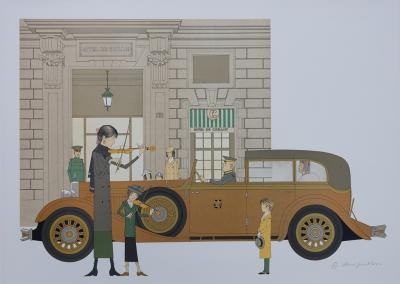 Denis-Paul NOYER : Hôtel de Crillon - Lithographie originale signée au crayon, édition limitée 2