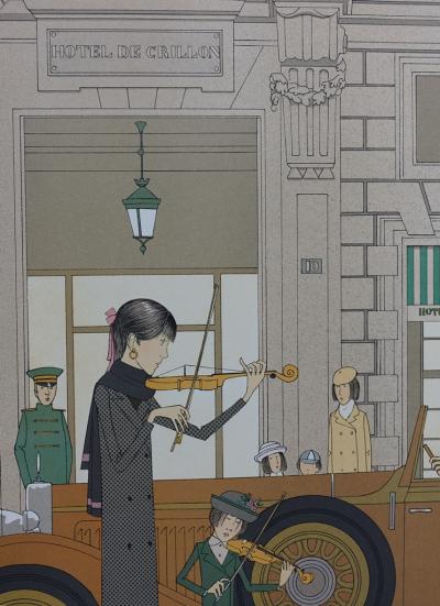 Denis-Paul NOYER : Hôtel de Crillon - Lithographie originale signée au crayon, édition limitée 2