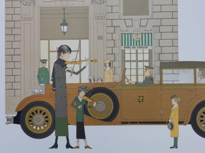 Denis-Paul NOYER : Hôtel de Crillon - Lithographie originale signée au crayon, édition limitée 2
