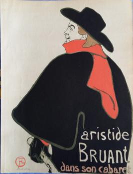 Henri de TOULOUSE-LAUTREC (d’après) - Aristide Bruant, Lithographie signée 2