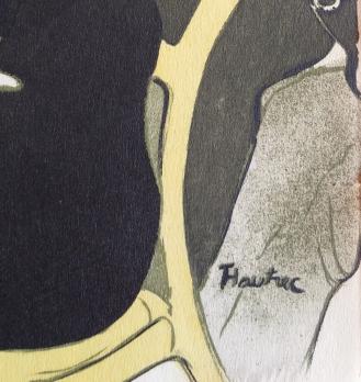 Henri de TOULOUSE-LAUTREC (d’après) - Le Divan Japonais, Lithographie signée 2