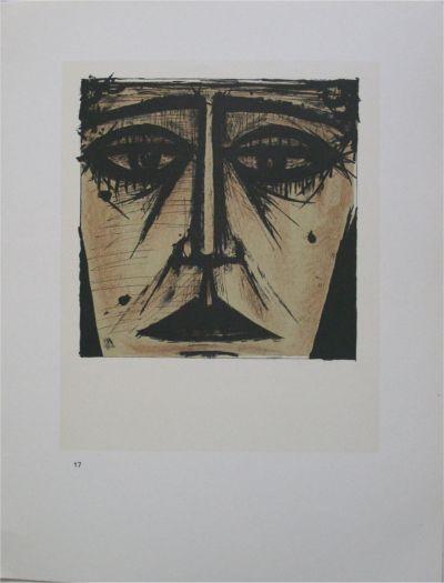 Bernard BUFFET (d’après) : Visages, 1967  - 7 Lithographies 2