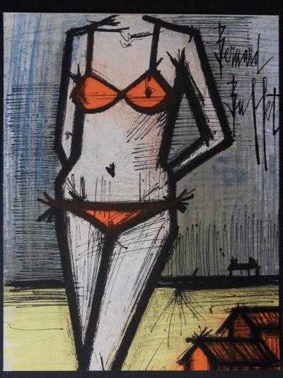 Bernard BUFFET - Le Bikini, 1967, Lithographie originale 2