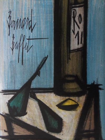 Bernard BUFFET - Nature morte à la bouteille, 1967 - Lithographie originale signée 2