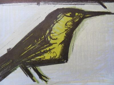 Bernard BUFFET - Couple d’oiseaux, 1967  - Lithographie originale 2
