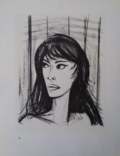 Bernard BUFFET (d’après) : Visages, 1967  - 7 Lithographies 2