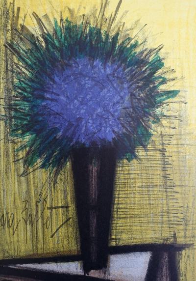 Bernard BUFFET - Le Bouquet bleu, 1967 - Lithographie 2