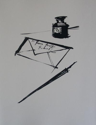 Bernard BUFFET - La Lettre, 1961, Lithographie signée et référencée 2
