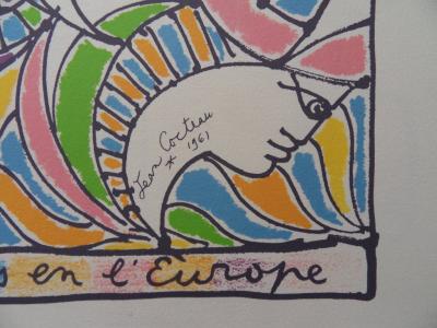 Jean COCTEAU - Nous croyons en l’Europe III, 1961 - Lithographie 2